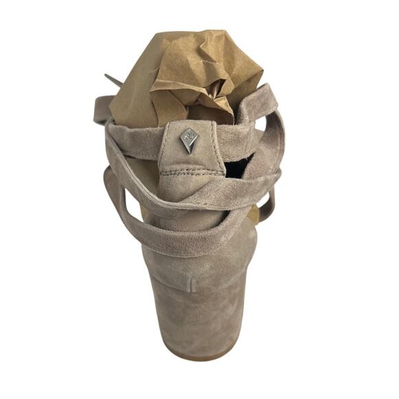 Sam Edelman Sheri Block Heel Lace Up Open Toe Sandals Size 7 - Picture 4 of 6